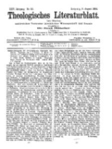Theologisches Literaturblatt, 5. August 1904, Nr 32.