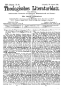 Theologisches Literaturblatt, 19. August 1904, Nr 34.