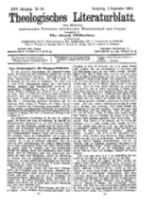 Theologisches Literaturblatt, 2. September 1904, Nr 36.