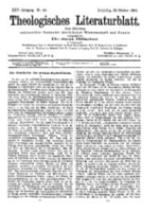 Theologisches Literaturblatt, 28. Oktober 1904, Nr 44.