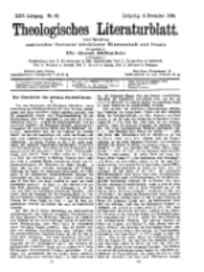 Theologisches Literaturblatt, 4. November 1904, Nr 45.