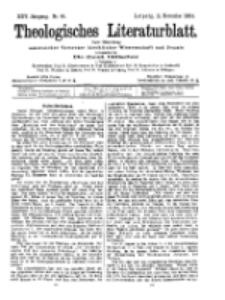 Theologisches Literaturblatt, 11. November 1904, Nr 46.