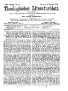 Theologisches Literaturblatt, 18. November 1904, Nr 47.