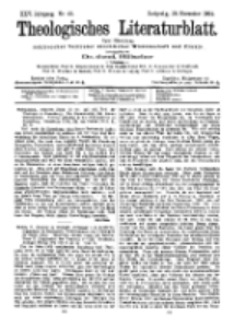 Theologisches Literaturblatt, 25. November 1904, Nr 48.