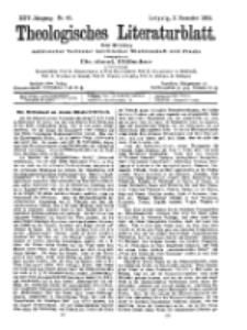 Theologisches Literaturblatt, 2. Dezember 1904, Nr 49.