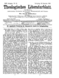 Theologisches Literaturblatt, 23. Dezember 1904, Nr 52.