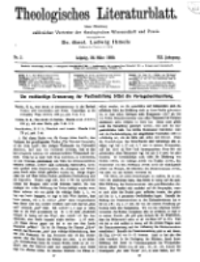 Theologisches Literaturblatt, 26. März 1920, Nr 7.