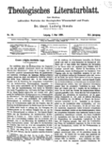 Theologisches Literaturblatt, 7. Mai 1920, Nr 10.