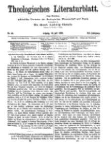 Theologisches Literaturblatt, 16. Juli 1920, Nr 15.