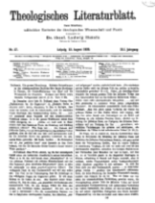 Theologisches Literaturblatt, 13. August 1920, Nr 17.
