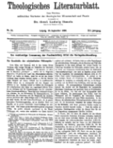 Theologisches Literaturblatt, 10. September 1920, Nr 19.