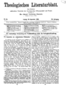 Theologisches Literaturblatt, 24. September 1920, Nr 20.