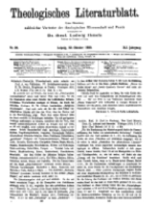 Theologisches Literaturblatt, 22. Oktober 1920, Nr 22.