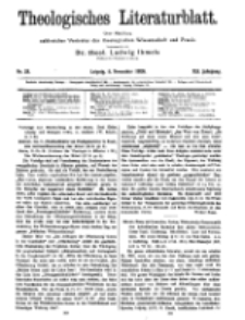 Theologisches Literaturblatt, 5. November 1920, Nr 23.