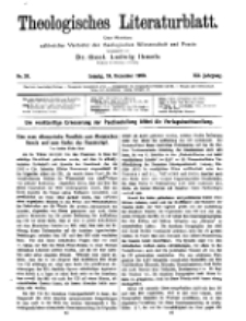 Theologisches Literaturblatt, 24. Dezember 1920, Nr 26.