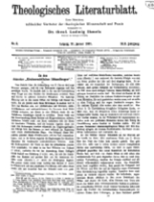 Theologisches Literaturblatt, 21. Januar 1921, Nr 2.