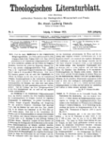 Theologisches Literaturblatt, 4. Februar 1921, Nr 3.