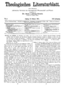 Theologisches Literaturblatt, 18. Februar 1921, Nr 4.