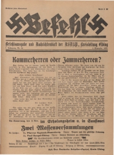 Befehl Nr. 24, 2. November 1932