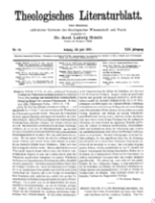 Theologisches Literaturblatt, 22. Juli 1921, Nr 15.