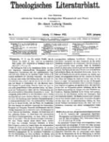 Theologisches Literaturblatt, 17. Februar 1922, Nr 4.