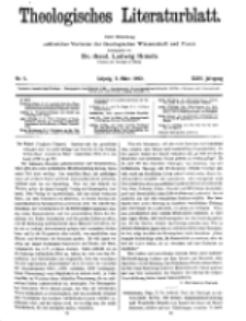 Theologisches Literaturblatt, 3. März 1922, Nr 5.