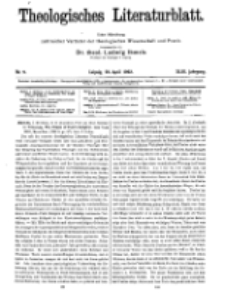 Theologisches Literaturblatt, 28. April 1922, Nr 9.