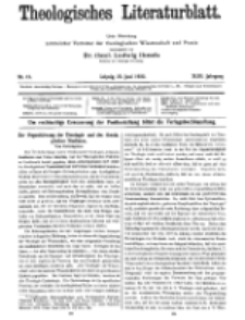 Theologisches Literaturblatt, 23. Juni 1922, Nr 13.
