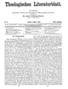 Theologisches Literaturblatt, 4. August 1922, Nr 16.