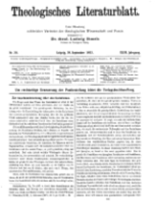 Theologisches Literaturblatt, 29. September 1922, Nr 20.