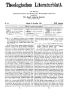 Theologisches Literaturblatt, 10. November 1922, Nr 23.