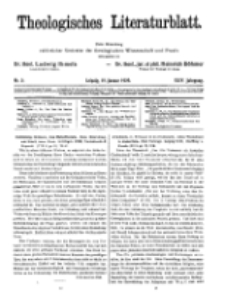 Theologisches Literaturblatt, 19. Januar 1923, Nr 2.