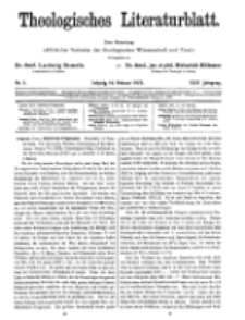 Theologisches Literaturblatt, 16. Februar 1923, Nr 4.