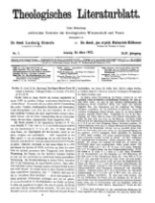 Theologisches Literaturblatt, 30. März 1923, Nr 7.