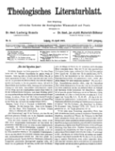 Theologisches Literaturblatt, 13. April 1923, Nr 8.