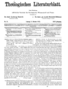 Theologisches Literaturblatt, 12. Oktober 1923, Nr 21.