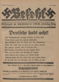 Befehl Nr. 31, 17. Dezember 1932