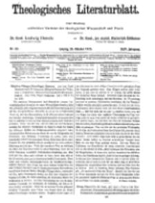 Theologisches Literaturblatt, 26. Oktober 1923, Nr 22.