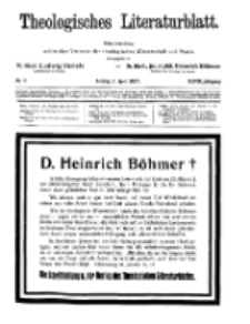Theologisches Literaturblatt, 1. April 1927, Nr 7.