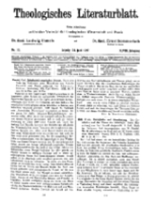 Theologisches Literaturblatt, 24. Juni 1927, Nr 13.