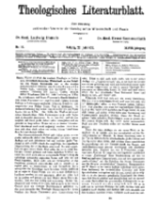 Theologisches Literaturblatt, 22. Juli 1927, Nr 15.