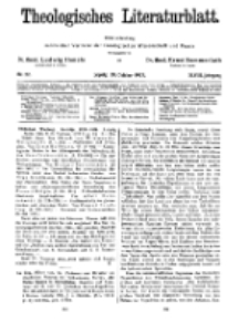 Theologisches Literaturblatt, 28. Oktober 1927, Nr 22.