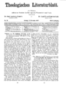 Theologisches Literaturblatt, 25. November 1927, Nr 24.
