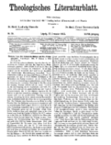 Theologisches Literaturblatt, 23. Dezember 1927, Nr 26.