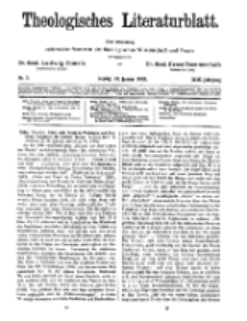Theologisches Literaturblatt, 20. Januar 1928, Nr 2.