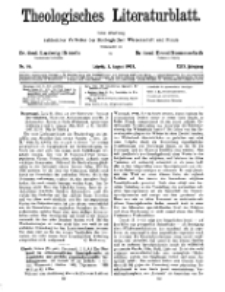 Theologisches Literaturblatt, 3. August 1928, Nr 16.