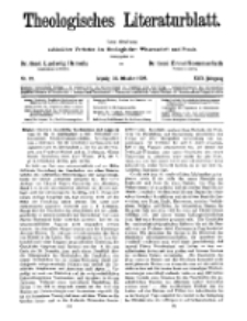 Theologisches Literaturblatt, 26. Oktober 1928, Nr 22.