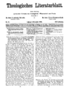 Theologisches Literaturblatt, 9. November 1928, Nr 23.