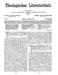 Theologisches Literaturblatt, 7. Dezember 1928, Nr 25.