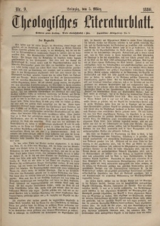 Theologisches Literaturblatt, 5. März 1880, Nr 9.
